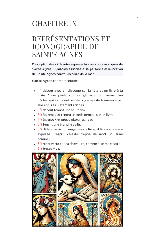 Ebook : Sainte Agnes, Martyre de la Foi et Symbole de Purete